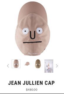 stereo vinyls x Jean Jullien 絕版聯名粉色老帽  鴨舌帽