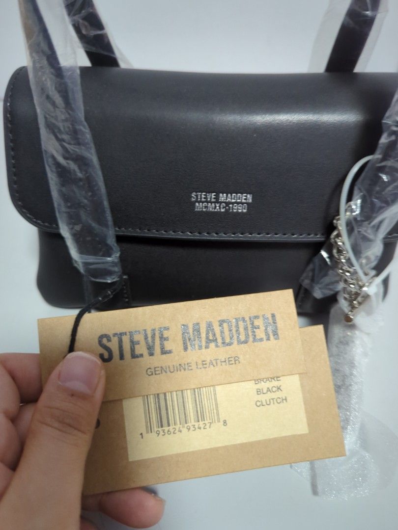 Steve Madden black clutch bag