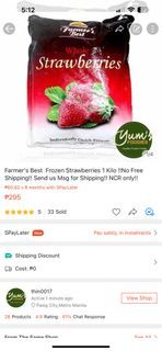 Strawberries frozen
