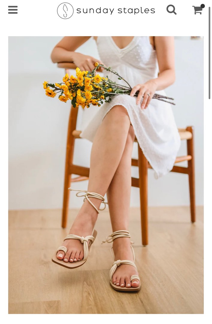 Tie around sandals deals