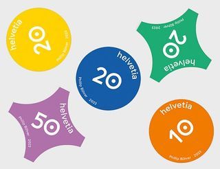SWITZERLAND 2023 CONFETTI GREETINGS ODD SHAPED COMP. SET OF 5 STAMPS IN MINT MNH UNUSED CONDITION