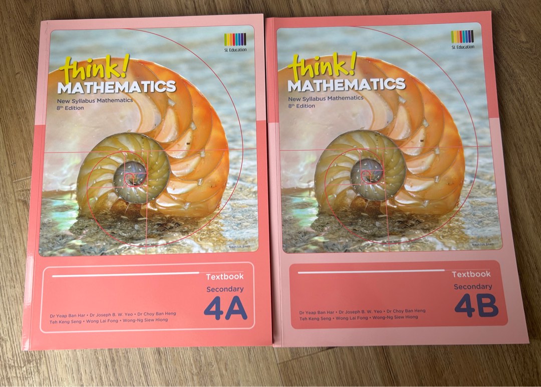 Textbook Math Brand Think! Mathematics Textbook 4a and 4b, Hobbies & Toys, Books ...