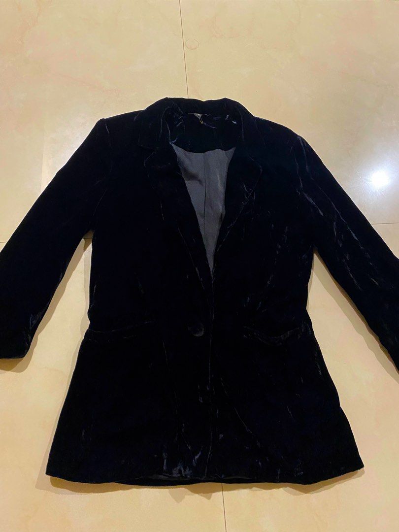 Topshop velvet blazer sales