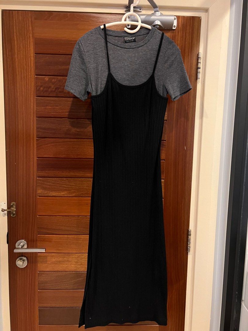T shirt under hotsell spaghetti strap top