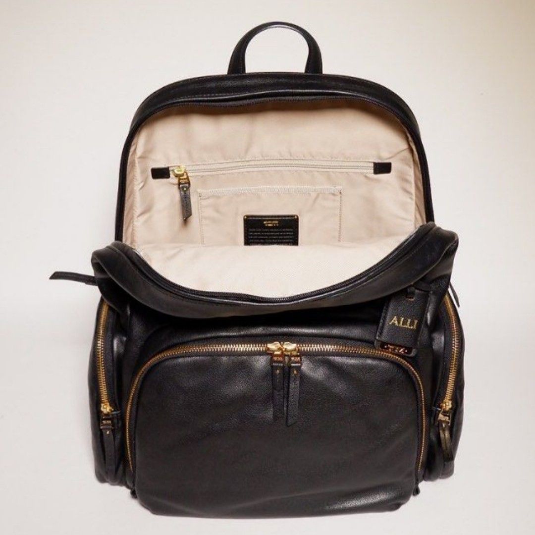 Tumi calais leather hotsell backpack review