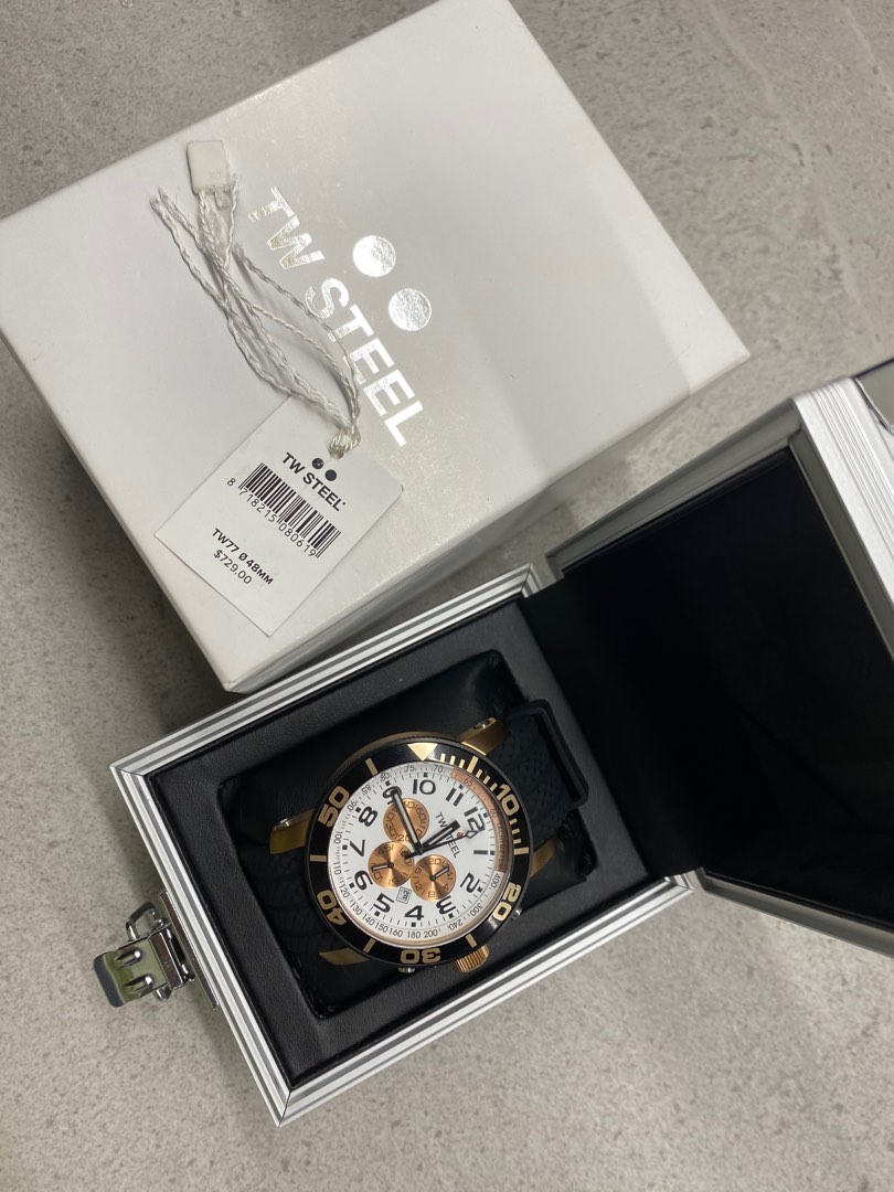 TW Steel TW76 Rose Gold plated Chrono 46mm