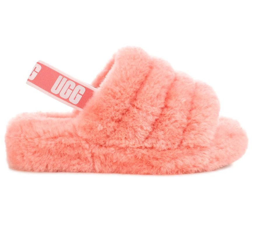 UGG Fluff yeah sandals slides Pink Women s Fashion Footwear