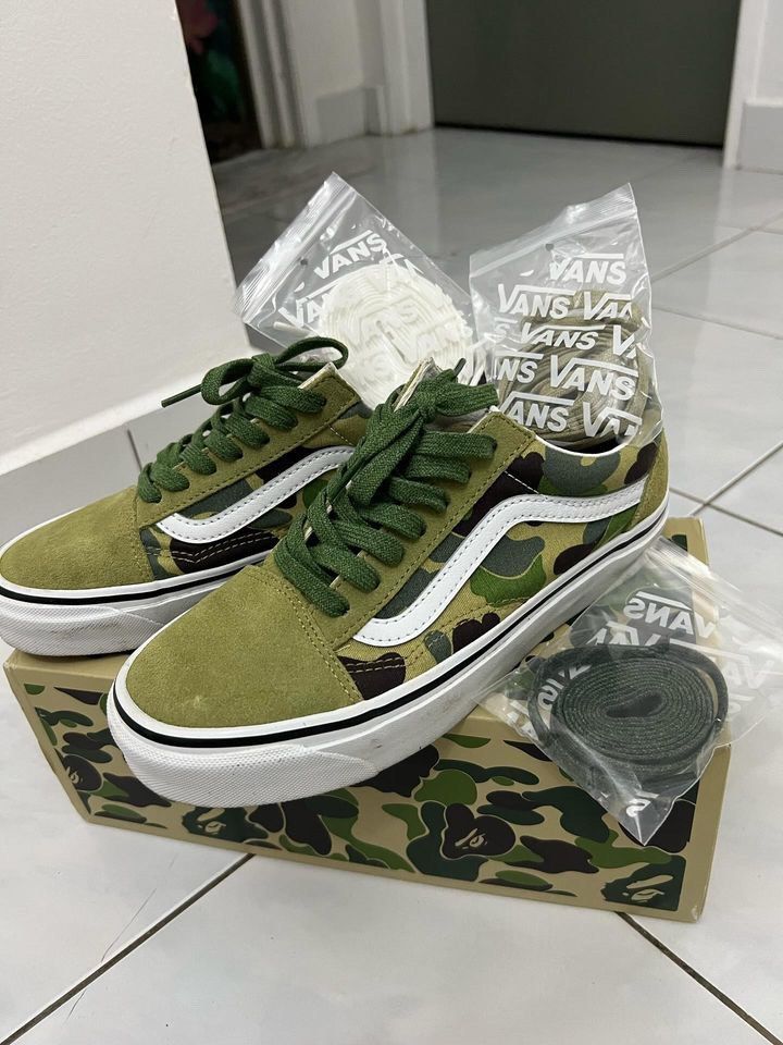 vans old skool bape original with box Men s Fashion Footwear