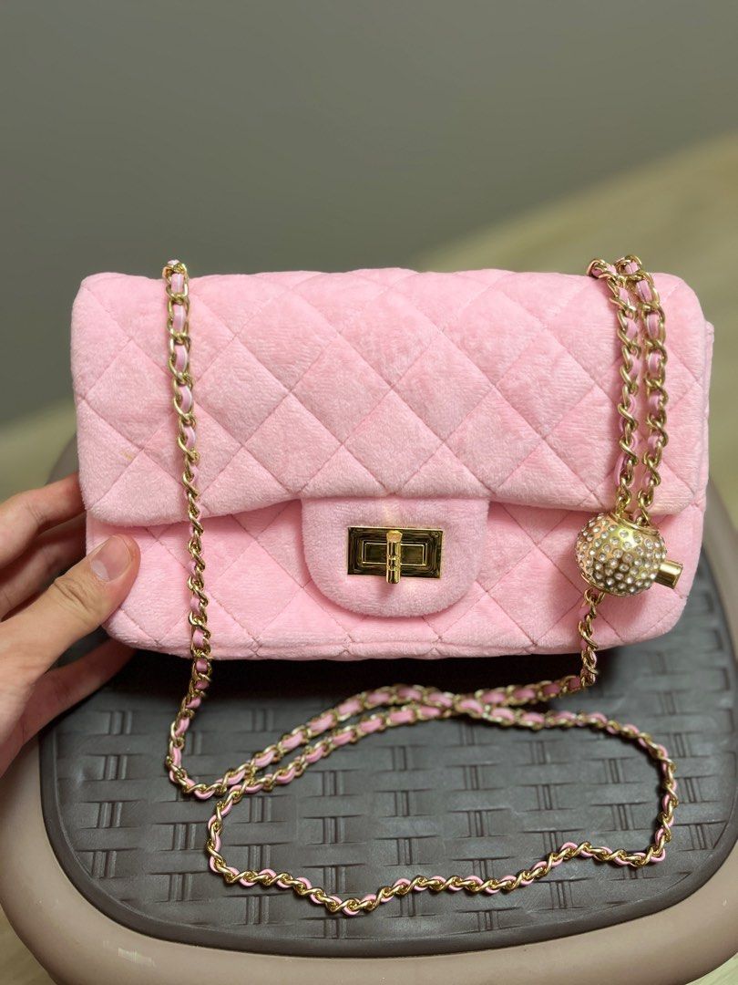 Velvet sling sales bag