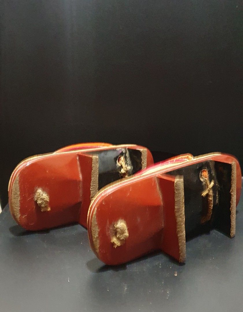 Vintage Authentic Japanese Geta Slippers, Women's Fashion, Footwear ...