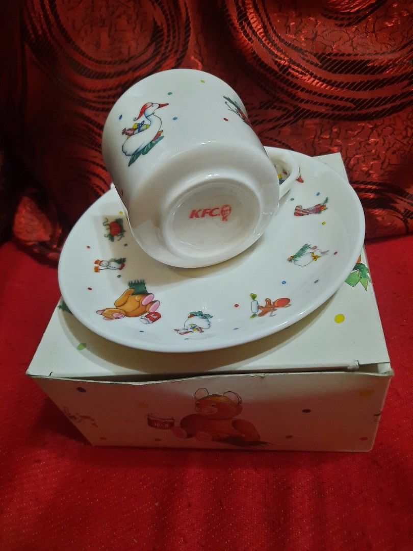 Vintage KFC espresso cup and saucer gift set, Furniture & Home Living ...