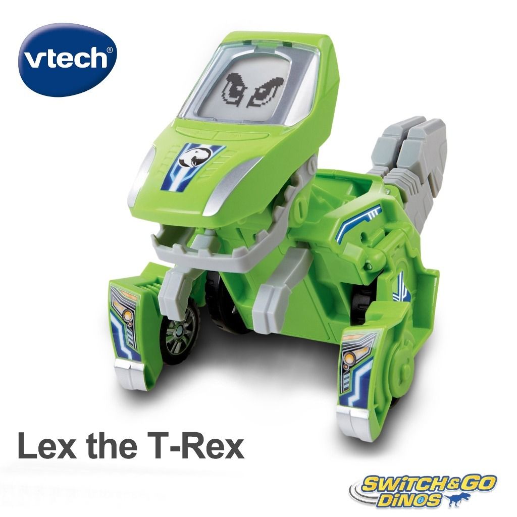 VTech Lex TRex Dinosaur Toy with LCD and Sounds Switch & Go Dinos