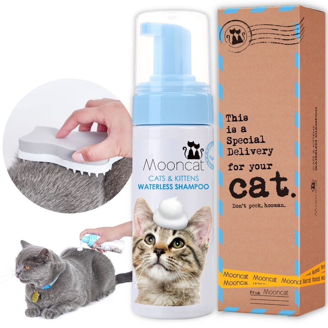 Foaming waterless cat shampoo hotsell