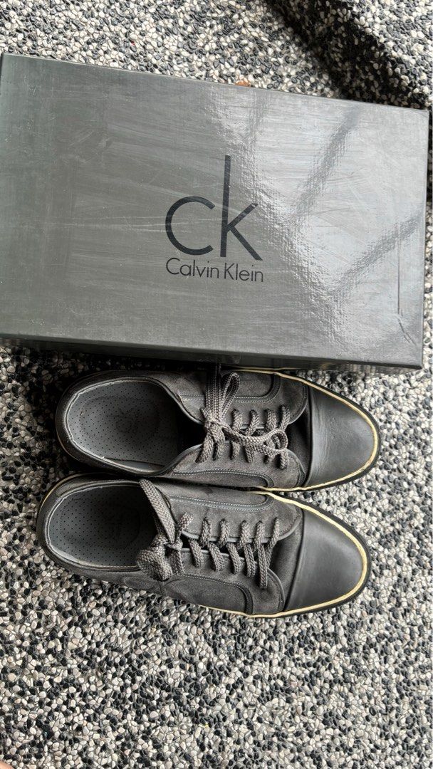 Calvin klein sale shoes grey