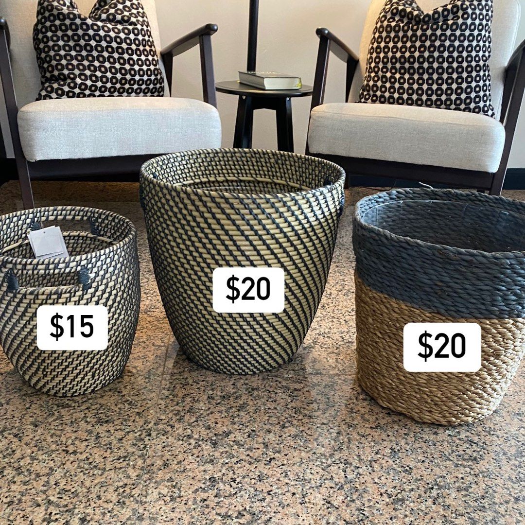 Wicker Basket Ikea for plants, Furniture & Home Living, Home