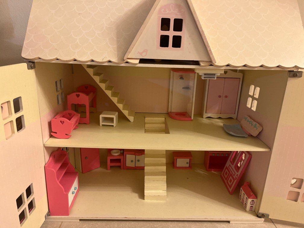 Last chance Wooden doll House Rosebud Mothercare