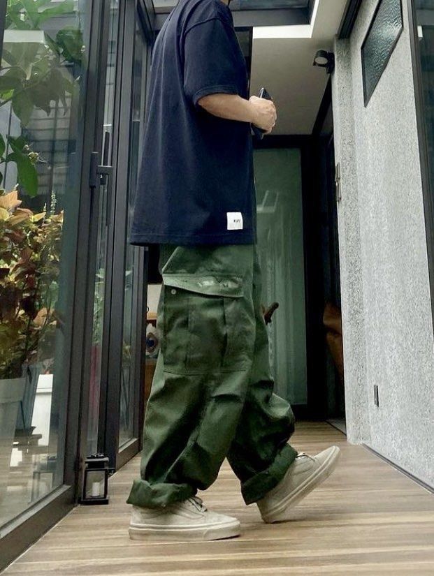 WTAPS SS23 MILT0001 / TROUSERS / NYCO. OXFORD OLIVE 02, 男裝, 褲