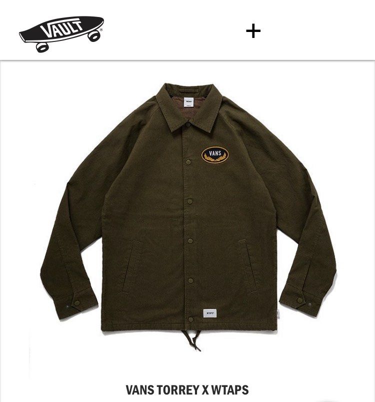 WTAPS x Vault by Vans Torrey Coaches Jacket OD Classic Work Coach