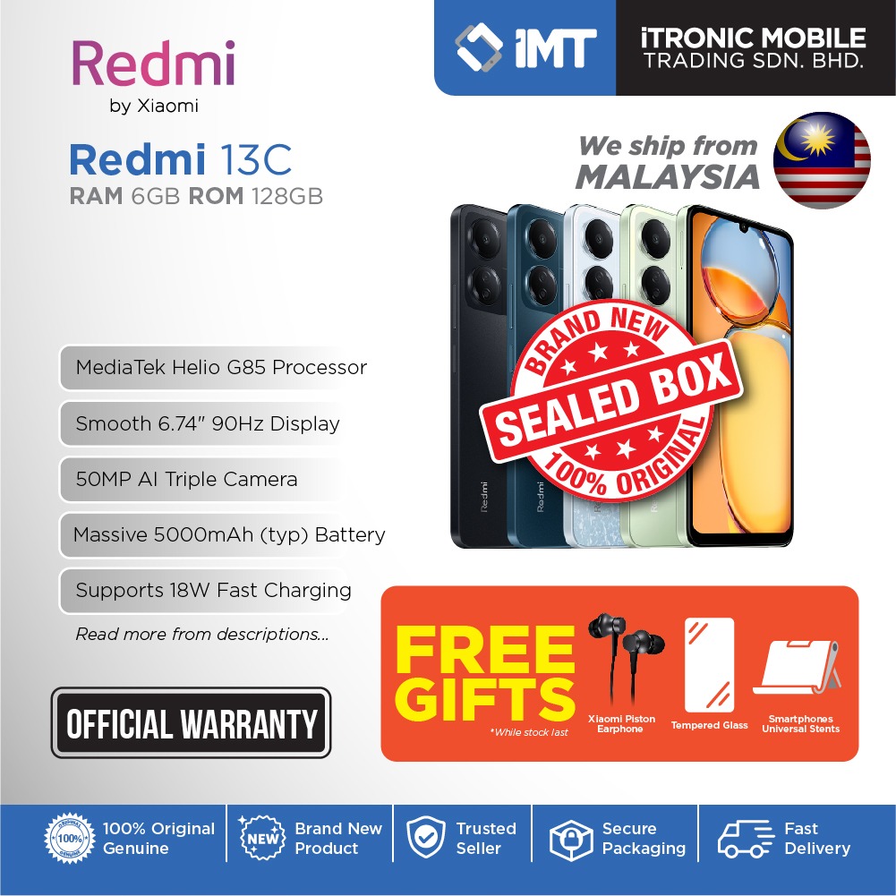 DirectD Retail & Wholesale Sdn. Bhd. - Online Store. Xiaomi Redmi 13C [6GB  RAM