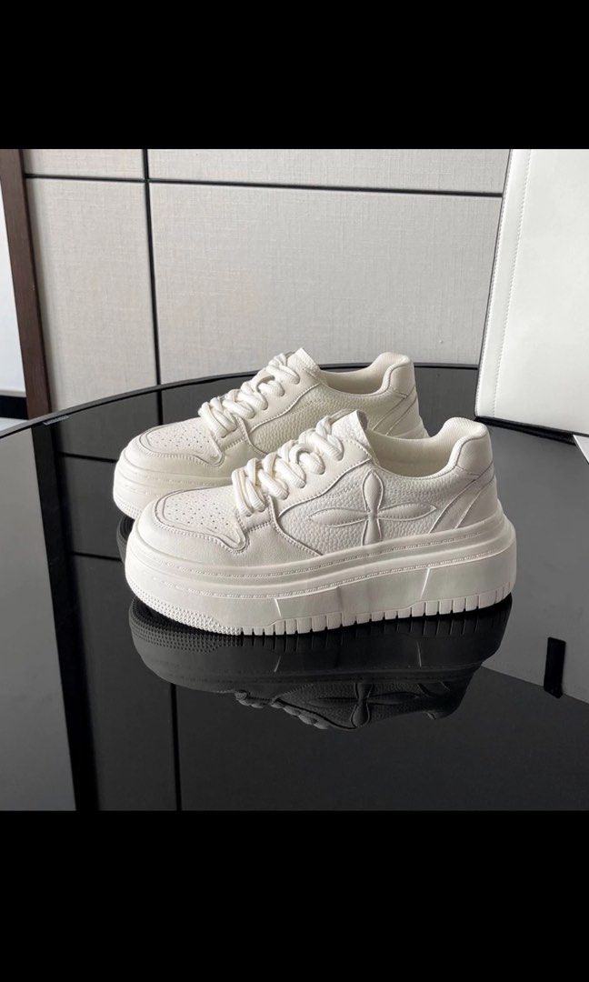 Y2k sneakers platform cool design white shoes douyin