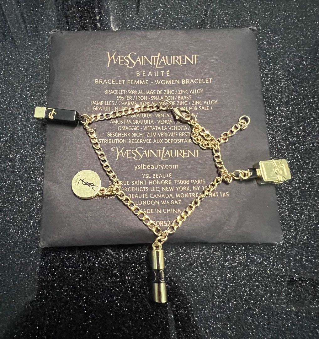 Ysl charm bracelet outlet