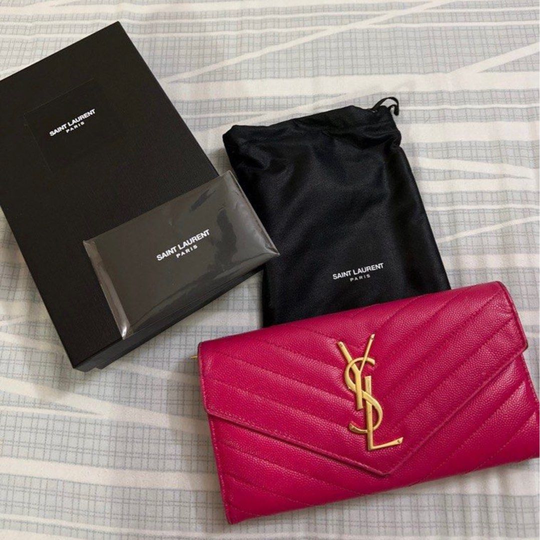 Yves saint laurent red best sale purse