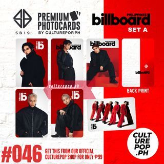 #046 SB19 Billboard PH Premium Photocards (Unofficial)
