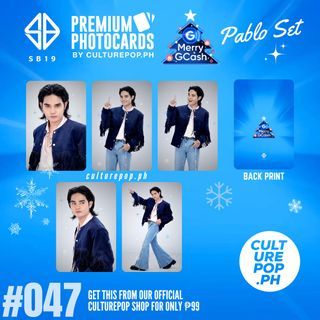 #047 SB19 Merry GCash Premium Photocards (Unofficial)