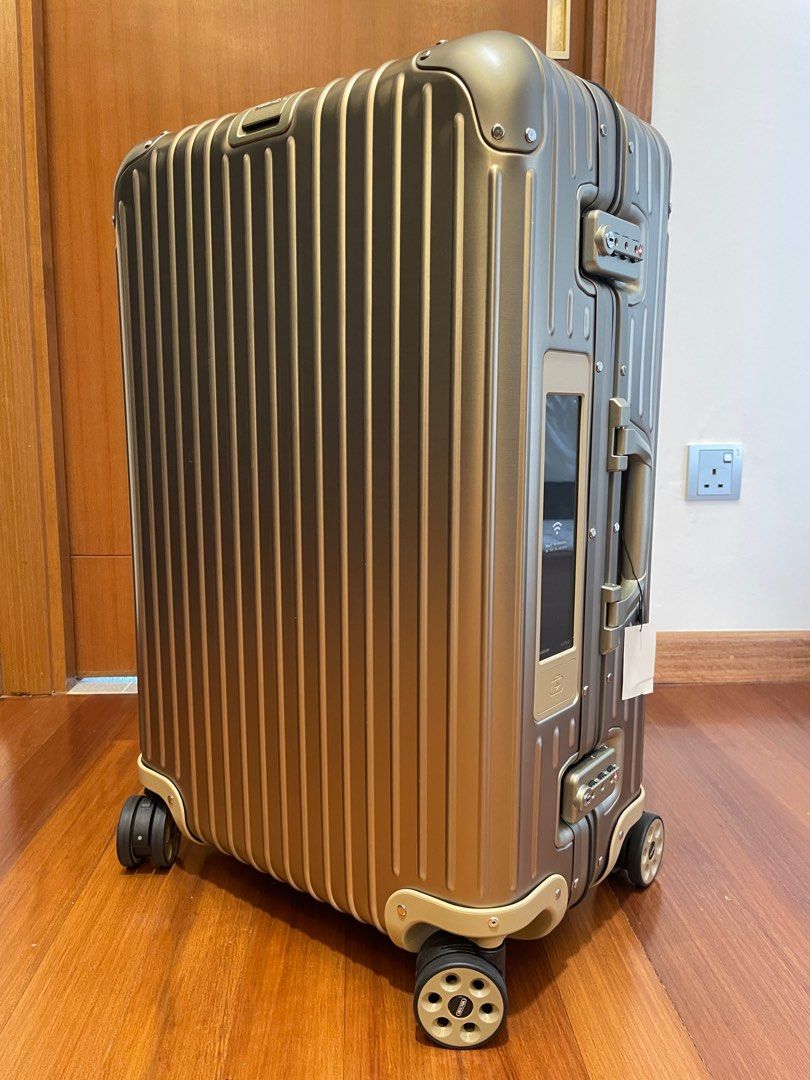 RIMOWA Topas Titanium Multiwheel Electronic Tag Luggage - 67l