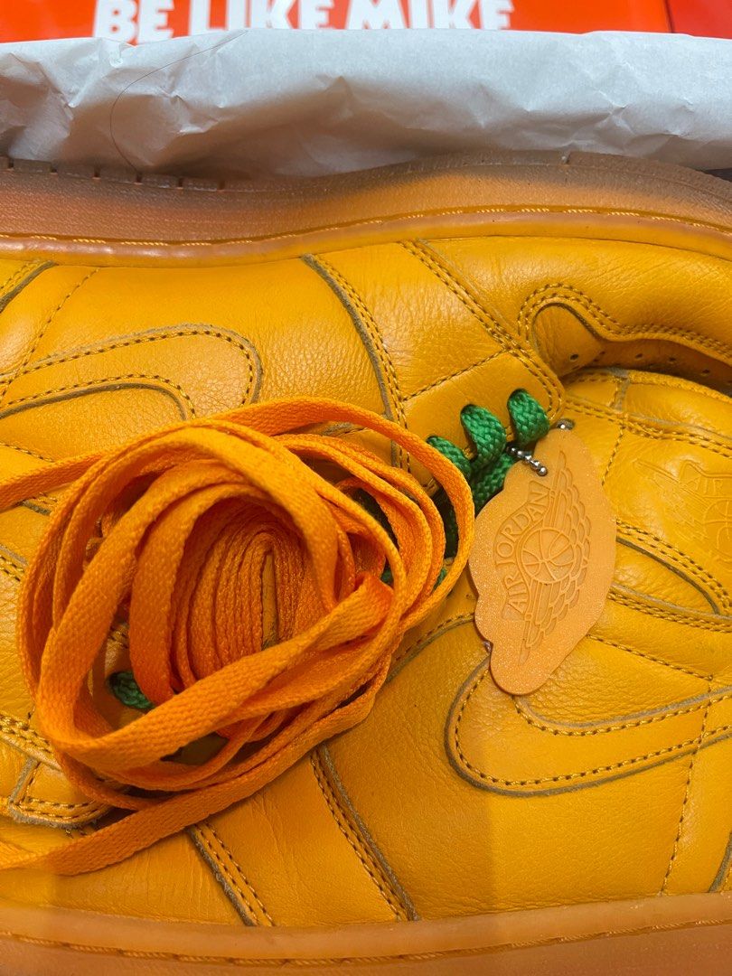 Jordan 1 gatorade orange white laces deals