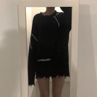 破舊造型毛衣