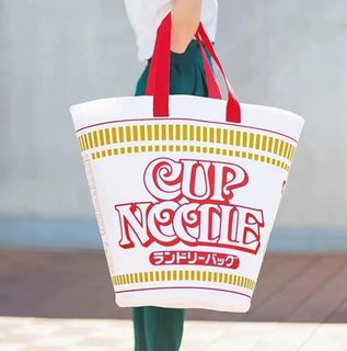 日清杯面造型手抽袋 收納袋 單肩袋 Nissin cup noodle shape hand bag storage bag shoulder bag64209639966467110
