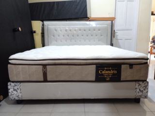 ⭐⭐⭐ DI JUAL SET SPRINGBED MERK AIRLAND TYPE CALANDRIS LATEX CARE ✅ PILLOW TOP LATEX LAYER 🔴 BEKAS SEPERTI BARU, 3 BULAN PAKAI 👍 180 X 200 - 6 KAKI | 081269267783 - SAHABAT PERABOT BEKAS MEDAN