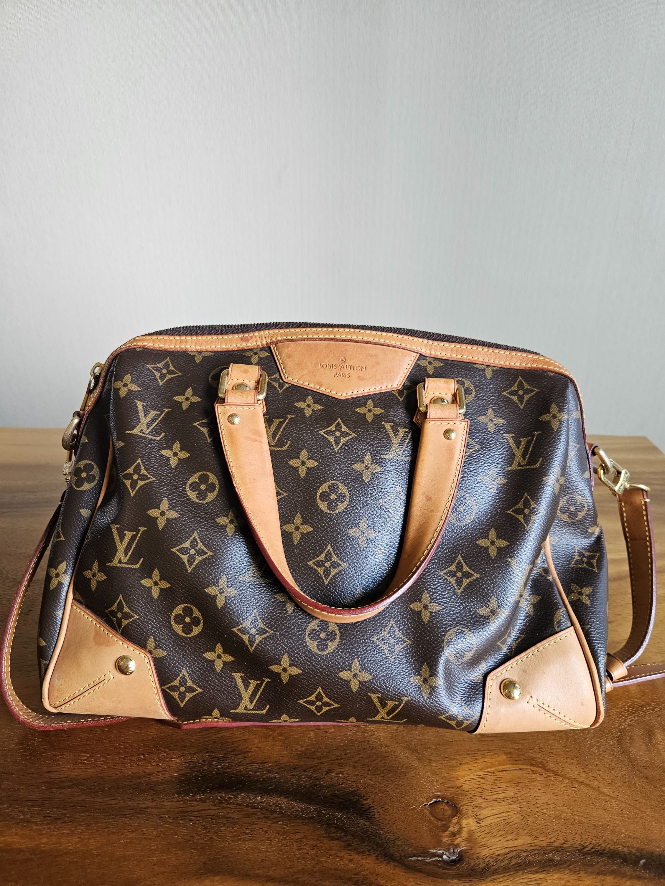 Louis Vuitton Monogram Retiro PM Shoulder Hand Bag M40325 Used