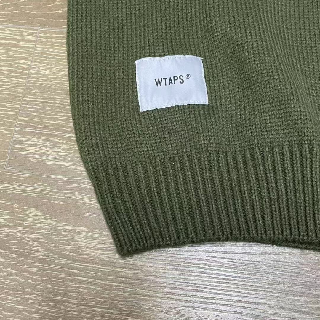 宜しくお願い致しますWTAPS CREW NECK 01 SWEATER POLY オリーブ