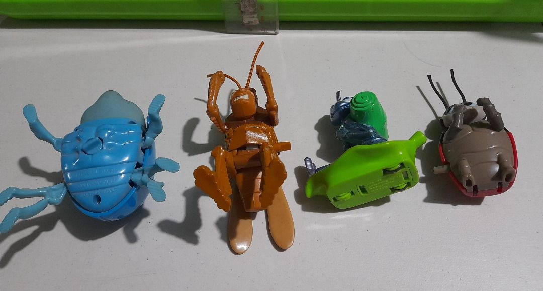 A Bug's Life (McDonald's, 1998) set of 4 figures - Flik, Hopper ...