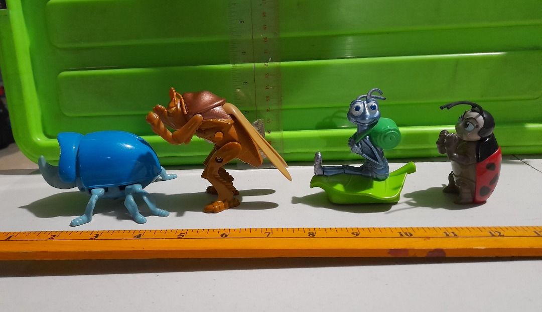 A Bug's Life (McDonald's, 1998) set of 4 figures - Flik, Hopper ...