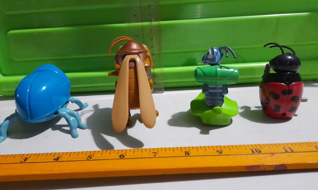 A Bug's Life (McDonald's, 1998) set of 4 figures - Flik, Hopper ...