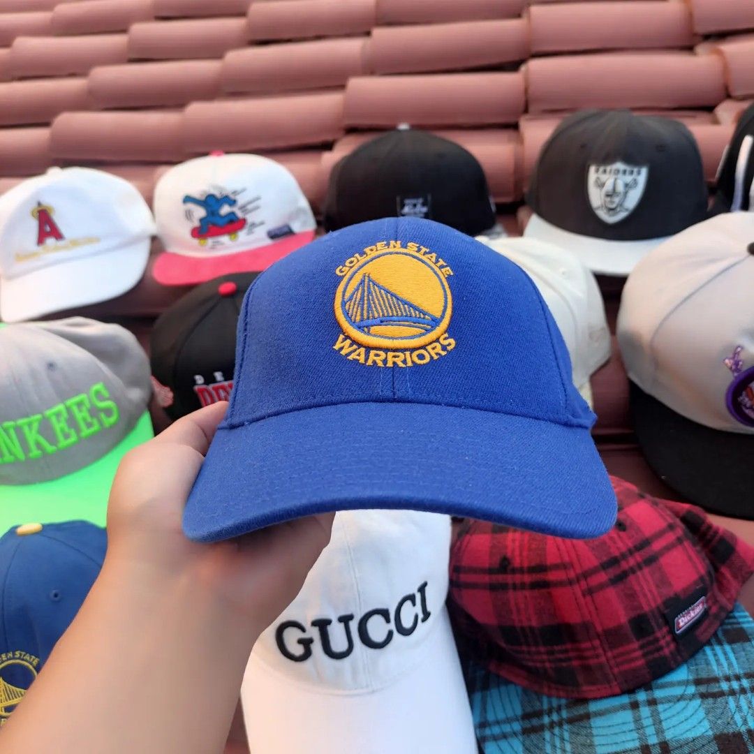 Adidas Cap Golden State Warriors, Fesyen Pria, Aksesoris, Topi di