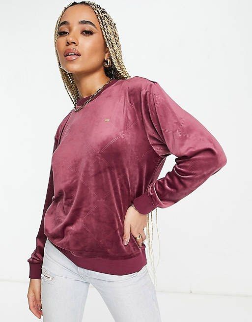 Womens outlet velour sweatshirt