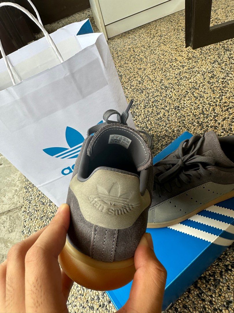 Adidas stan smith grey sale three & grey five