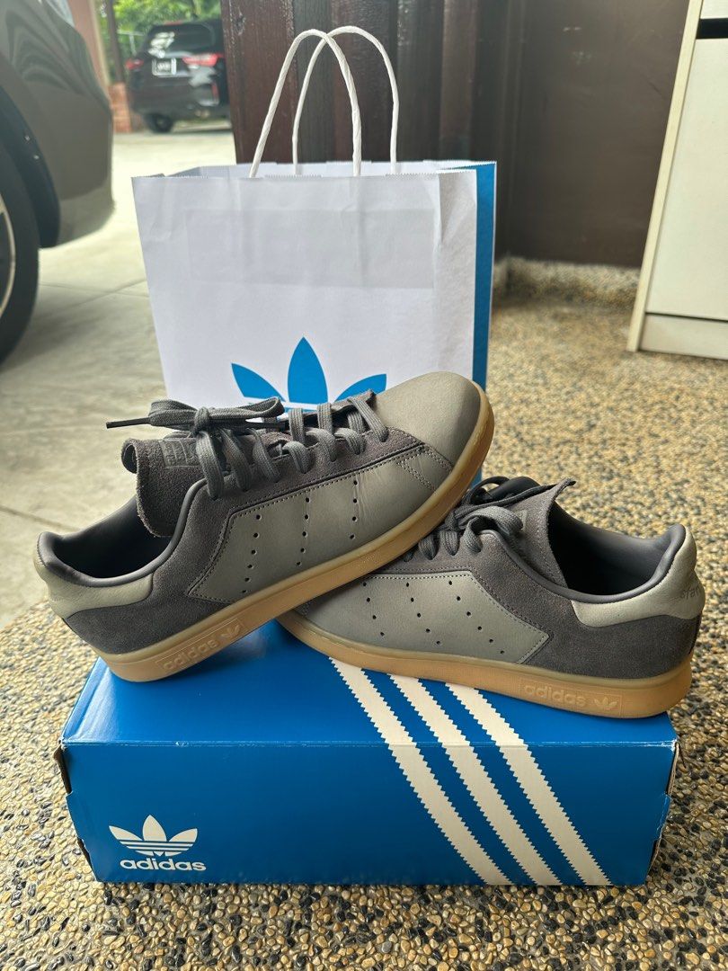 Adidas stan smith grey hot sale five
