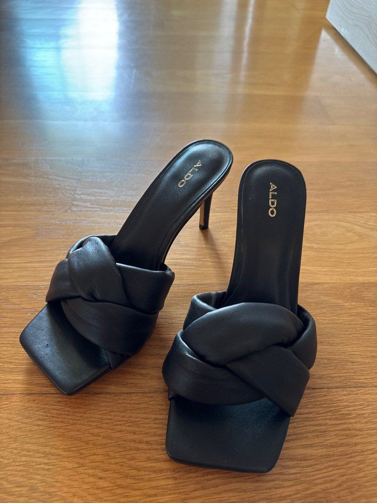 Aldo on sale mules black