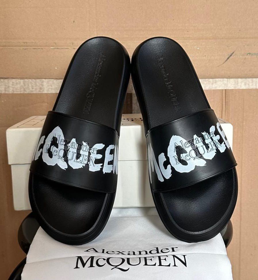 Alexander mcqueen slides best sale mens