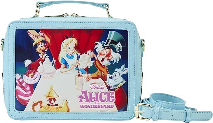 Alice in wonderland 愛麗絲飯盒造型斜孭袋代購, 女裝, 手袋及銀包, 多