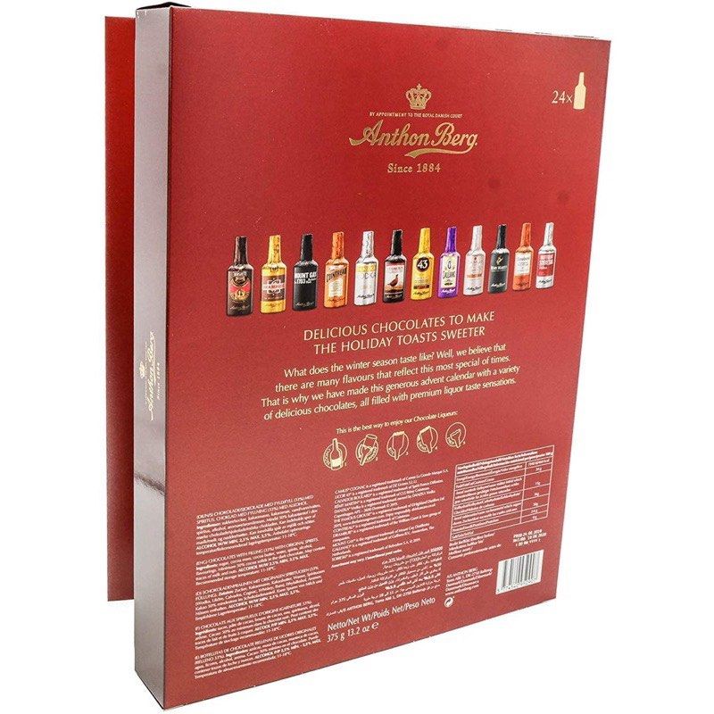 ANTHON BERG LIQUEURS CHOCOLATE ADVENT CALENDAR 375G Food Drinks