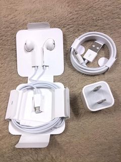 Apple iPhone Charger and Lightning Earphone