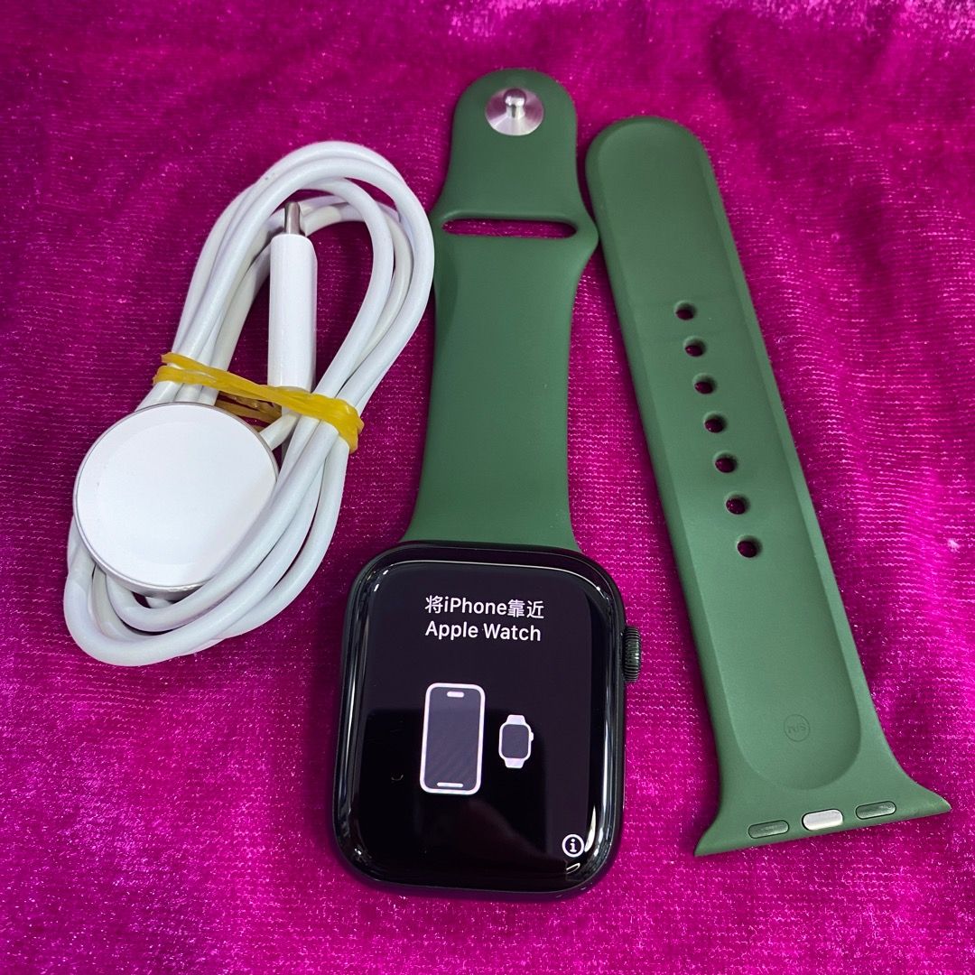 Apple Watch Series 7 45mm GPS Green , HK Version , With Cable