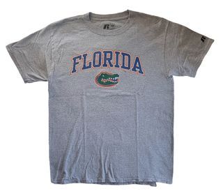Auth Russell Florida Gators Gray Medium Shirt
