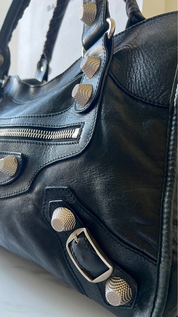 Balenciaga giant 2025 city silver hardware